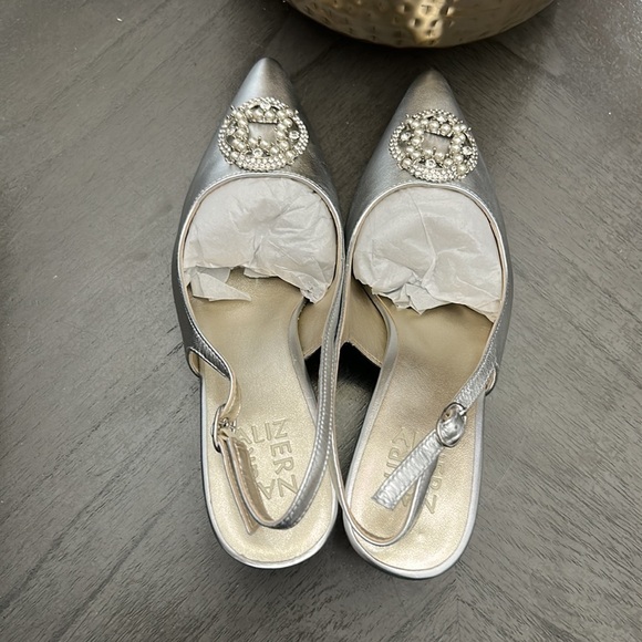 NATURALIZER EMILY EMBELLISHED SLINGBACK HEELS - Picture 7 of 12